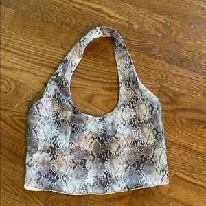 Spiritual Gangster Gray Snake Halter Bra